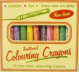 Pakje met 12 waskrijtjes - Colouring Crayons