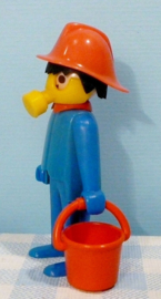 Vintage Playmobil brandweerman met masker - 1974