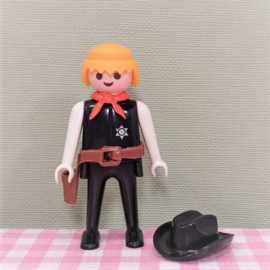 Vintage Playmobil 3341 Sheriff  met schommelstoel - Western