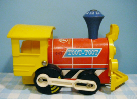 Vintage Fisher Price no. 643 Toot Toot Engine -  1964