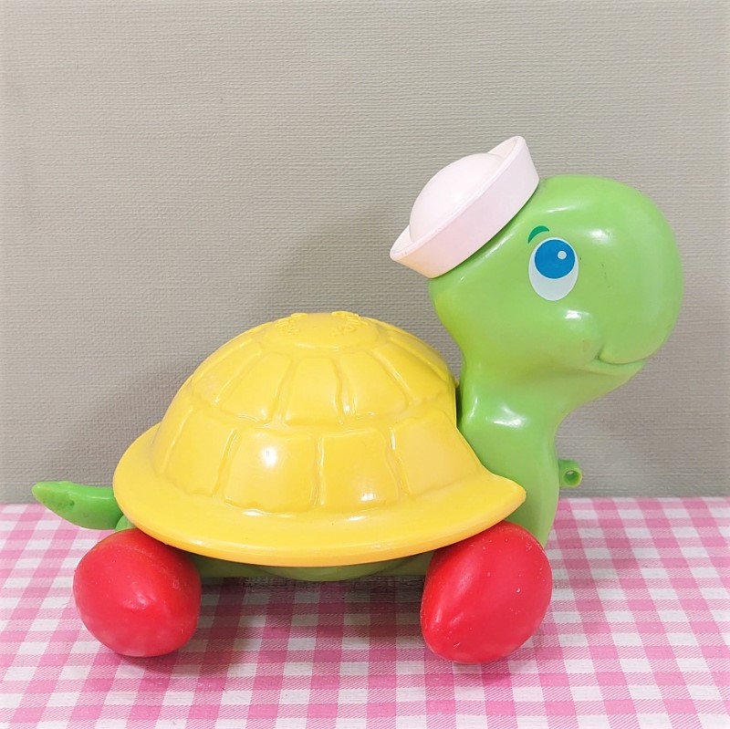 Vintage Fisher Price schildpad Tag-Along Turtle - 1977 - Jaren 70
