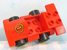 Vintage Lego Duplo figuur racewagen - Voertuigen