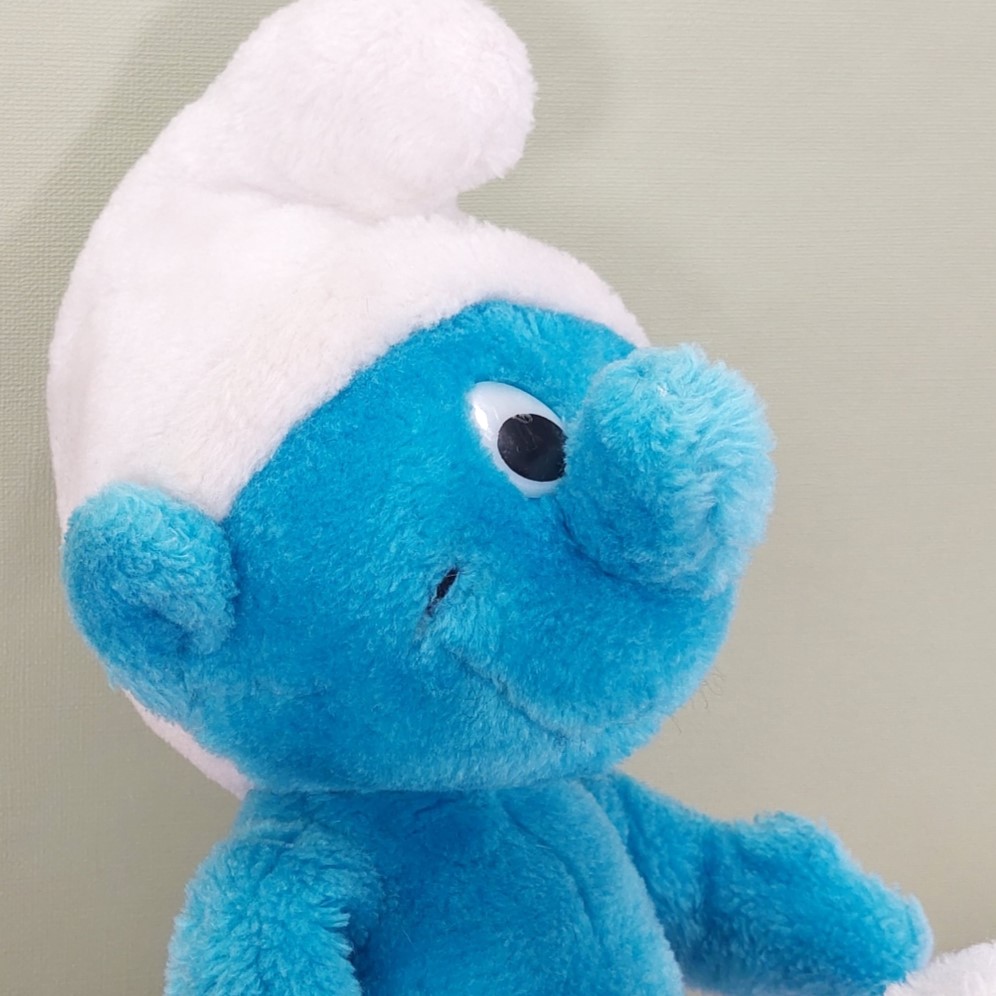 Vintage Smurfen knuffel 28/34 cm - Wallace Berrie Peyo 1979 - Jaren 70