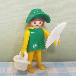 Vintage Playmobil figuur ridders - dame met waaier