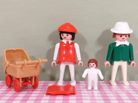 Vintage Playmobil 3592 Familie met kinderwagen - Playmobil City Life