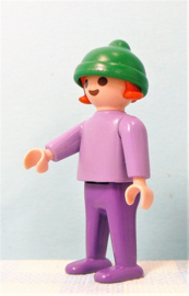 Vintage Playmobil 4999 Multisport meisje met logo - Playmobil sport