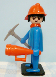 Vintage Playmobil figuur brandweerman - 1974