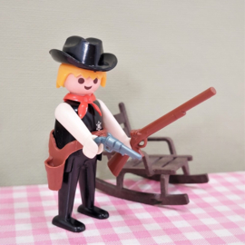 Vintage Playmobil 3341 Sheriff  met schommelstoel - Western