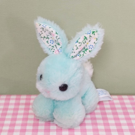 Vintage Dan-Dee knuffel konijn haasje mintgroen - 10 cm - 1979