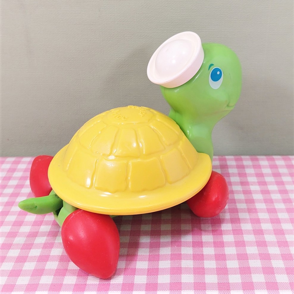 Vintage Fisher Price schildpad Tag-Along Turtle - 1977 - Jaren 70
