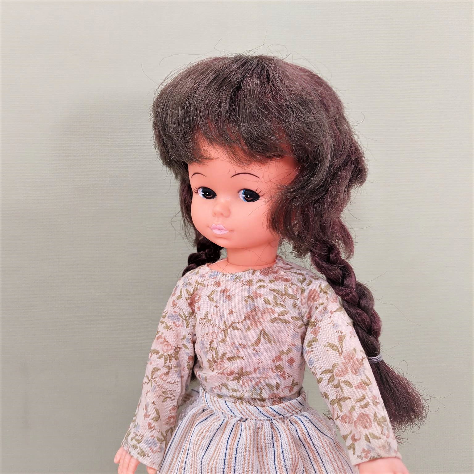 Vintage Playmates pop 28 cm - Jaren 70 poppen Holly Hobbie stijl