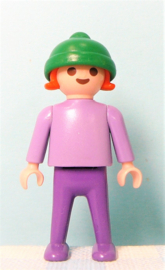 Vintage Playmobil 4999 Multisport meisje met logo - Playmobil sport