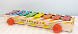 Vintage Fisher Price Xylofoon Pull-A-Tune 870 - 1964