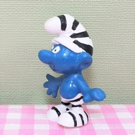 Vintage Smurf gevangene  -  Schleich Peyo Hong Kong 1965