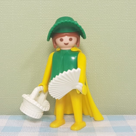 Vintage Playmobil figuur ridders - dame met waaier