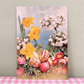 Vintage ansichtkaarten Vrolijk Paasfeest - Set 6 stuks
