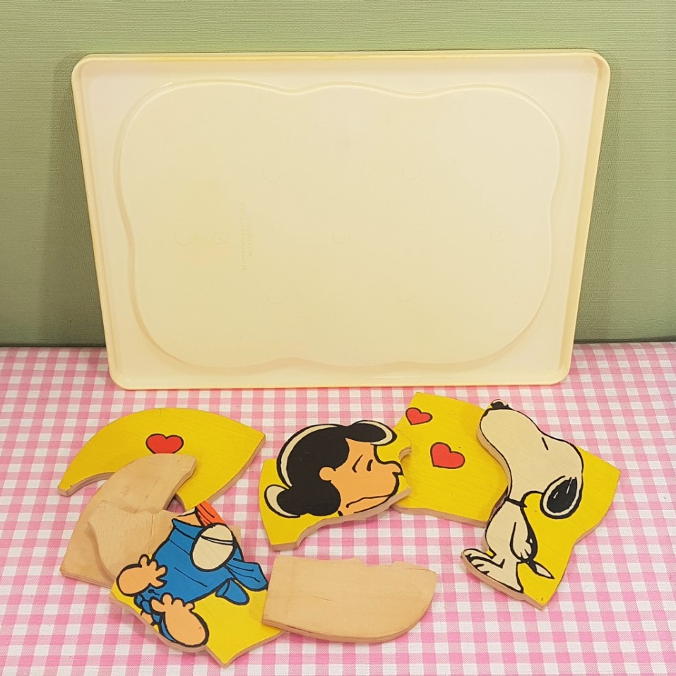 Vintage Fisher Price houten puzzel no. 592 - Peanuts/Snoopy 1958