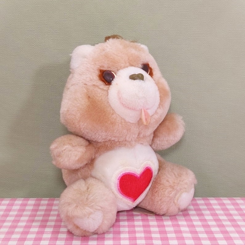 Vintage Care Bears Troetelbeertjes knuffel Tenderheart - Kenner 1983