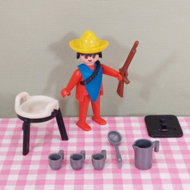 Vintage Playmobil 3344 Mexicaan met kookpot  - Playmobil Western