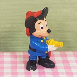 Vintage Bullyland figuur Mickey Mouse als brandweerman