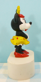 Vintage Bullyland Disney figuur Minnie Mouse op puntenslijper