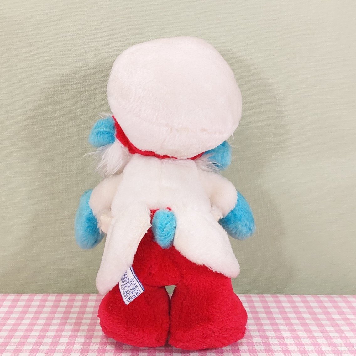 Vintage Wallace Berry knuffel Grote Smurf kapitein - Peyo Smurfen 1983