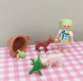 Playmobil Special 4674 meisje met geitjes - Playmobil Boerderij