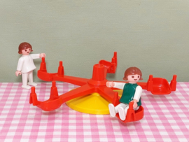 Vintage Playmobil 3416 kinderen met draaimolen - speeltuin - 1981