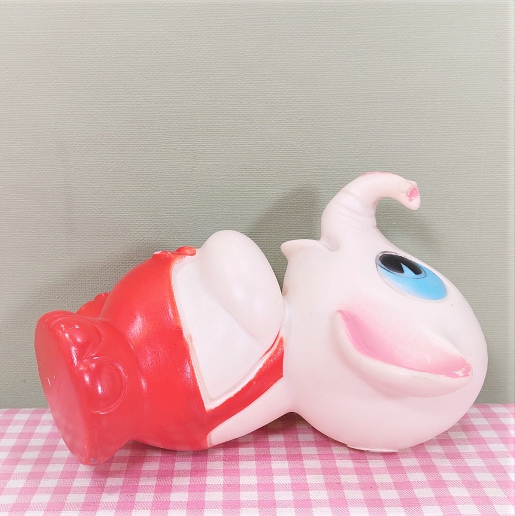 Vintage piepfiguur/squeaky toy Ledra Italy - Olifant
