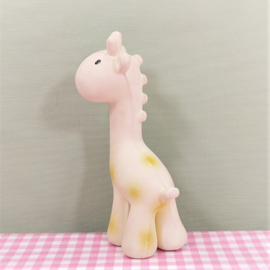 Tikiri Giraf rubber  babyspeelgoed - 17 cm