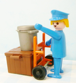 Vintage Playmobil 3323 kruier met bagage - station - 1974 /1981