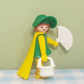 Vintage Playmobil figuur ridders - dame met waaier