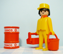 Vintage Playmobil figuur Texaco garage - 1979