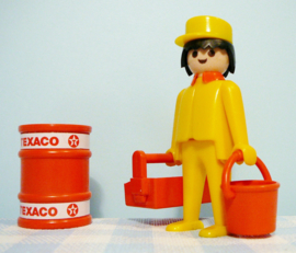 Vintage Playmobil Texaco garage figuur - 1979