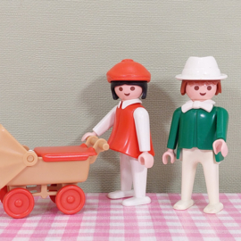 Vintage Playmobil 3592 Familie met kinderwagen - Playmobil City Life