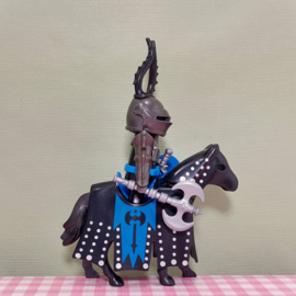 Playmobil 3315 Zwarte ridder op paard - Playmobil Ridders