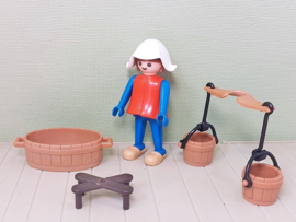 Vintage Playmobil 3372  melkmeisje - boerderij - 1977/80