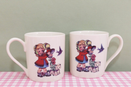 Dolly Girl schattige nostalgische beker - mok - Meisje met pop