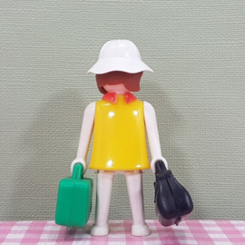 Vintage Playmobil 3322 figuur met bagage - Playmobil station