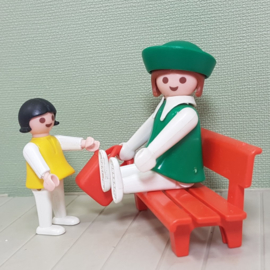 Vintage Playmobil 3597 moeder met  kleuter - jaren 80