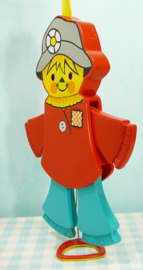 Vintage Fisher Price 423 Jumping Jack trekpop - 1978