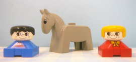 Vintage Lego Duplo paard met figuren - Boerderij