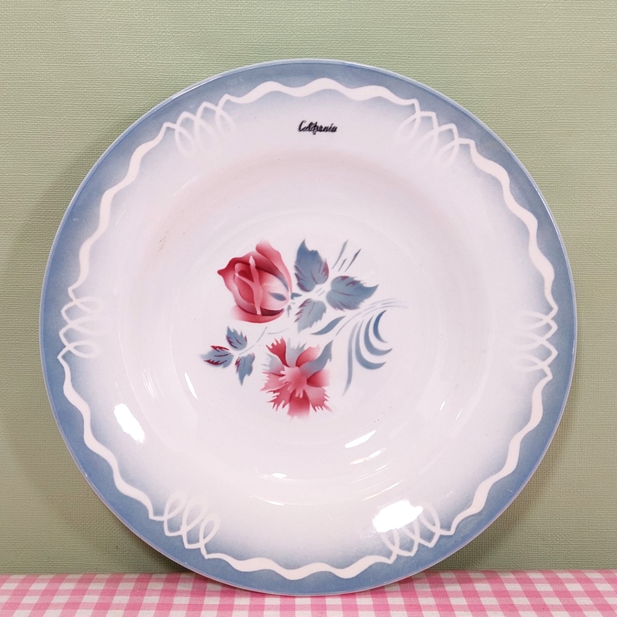 Vintage California - Maastricht servies diepe borden - set 2 - Jaren 40/50