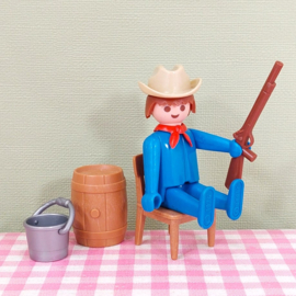 Vintage Playmobil 3427 boerderij figuur boer cowboy - Playmobil Western 1976