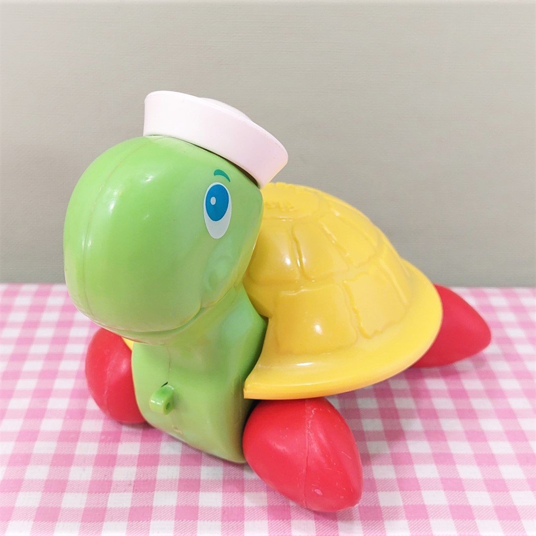 Vintage Fisher Price schildpad Tag-Along Turtle - 1977 - Jaren 70