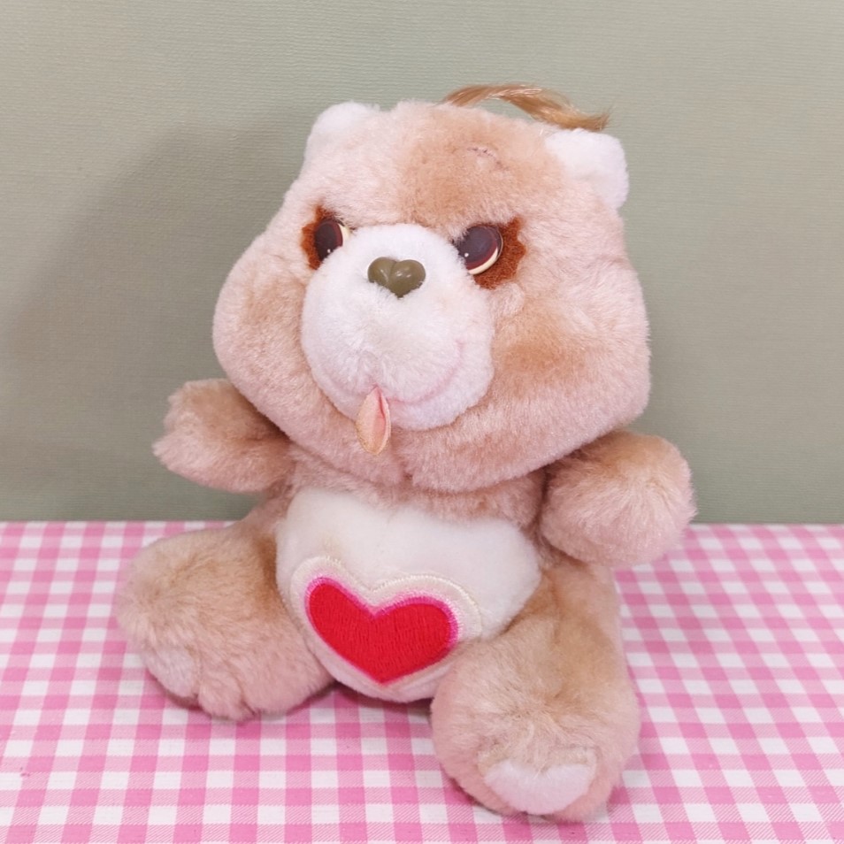 Vintage Care Bears Troetelbeertjes knuffel Tenderheart - Kenner 1983