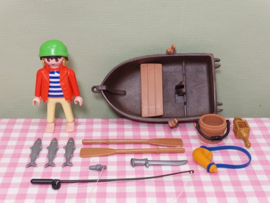 Playmobil 3937 Piraat met roeiboot - Playmobil piraten
