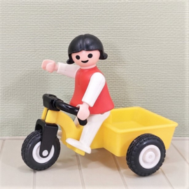 Vintage Playmobil 3359 meisje op driewieler - jaren 80