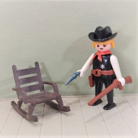 Vintage Playmobil 3341 Sheriff  met schommelstoel - Western