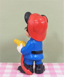Vintage Bullyland figuur Mickey Mouse als brandweerman